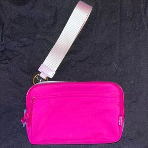 Vibrant Pink Wristlet Clutch